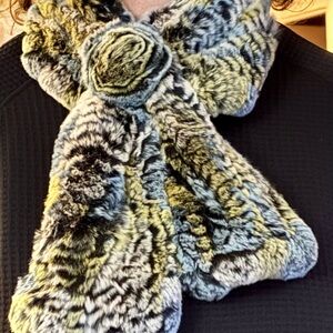 Luxurious Faux Fur Scarf - Multicolor